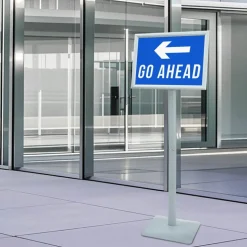 vidaXL Pedestal Plakatstand Sølv 32,5 x 27 x 126 cm Støbejern