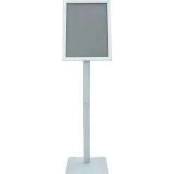 vidaXL Pedestal Plakatstand Sølv 32,5 x 27 x 126 cm Støbejern