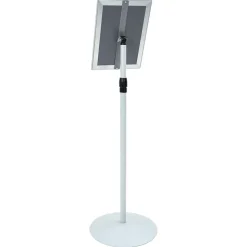 vidaXL Pedestal Plakatstand Sølv 33 x 33 x 126 cm PVC og Stål