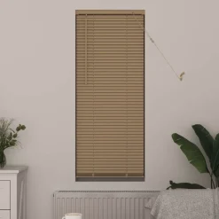 vidaXL Persienner Lys Brun med Mønster 150 x 40 cm PVC
