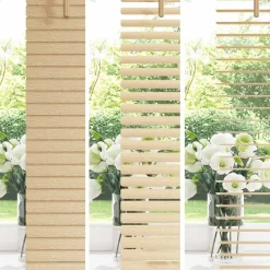 vidaXL Persienner Lys Brun med Mønster 150 x 40 cm PVC