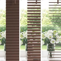 vidaXL Persienner Mørk Brun med Mønster 150 x 40 cm PVC