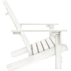 vidaXL 2-personers Adirondack-havestol massivt grantræ hvid