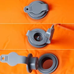 vidaXL 1-personers campingmadras med pude selvoppustelig orange