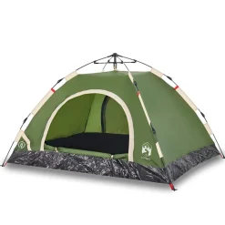 vidaXL 2-personers campingtelt vandtæt quick-release grøn