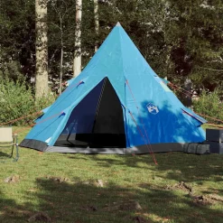 vidaXL 4-personers campingtelt vandtæt blå