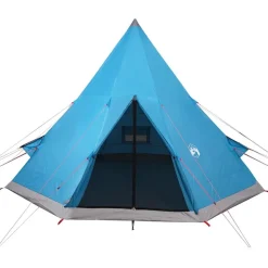 vidaXL 4-personers campingtelt vandtæt blå