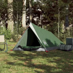 vidaXL 2-personers campingtelt vandtæt grøn