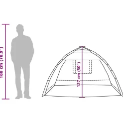 vidaXL 2-personers campingtelt vandtæt quick-release grøn