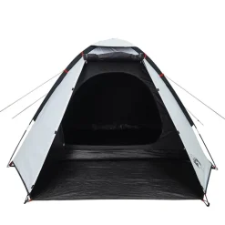 vidaXL 2-personers campingtelt vandtæt mørklægningsstof hvid