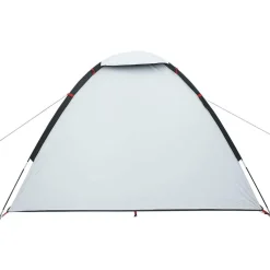 vidaXL 2-personers campingtelt vandtæt mørklægningsstof hvid