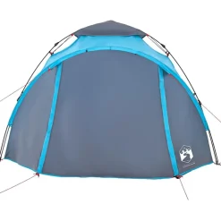 vidaXL 3-personers campingtelt kuppel quick-release blå