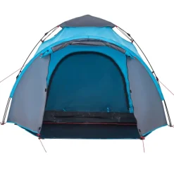 vidaXL 3-personers campingtelt kuppel quick-release blå