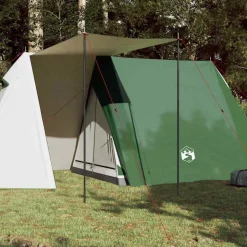 vidaXL 3-personers campingtelt vandtæt grøn