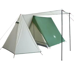 vidaXL 3-personers campingtelt vandtæt grøn