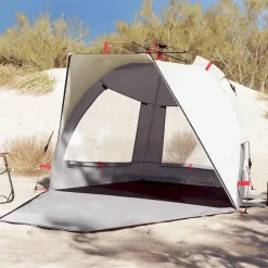 vidaXL 2-personers campingtelt vandtæt quick-release grå