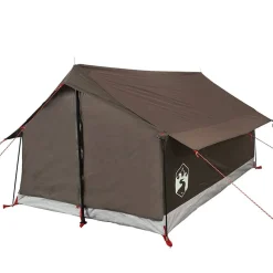 vidaXL 2-personers campingtelt vandtæt brun