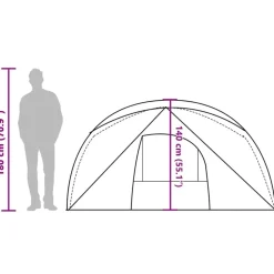 vidaXL 4-personers campingtelt vandtæt blå