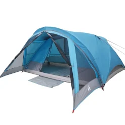 vidaXL 4-personers campingtelt vandtæt blå