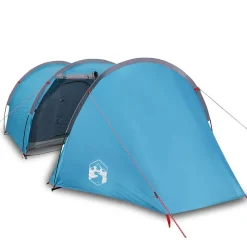 vidaXL 4-personers campingtelt vandtæt blå