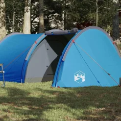vidaXL 4-personers campingtelt vandtæt blå