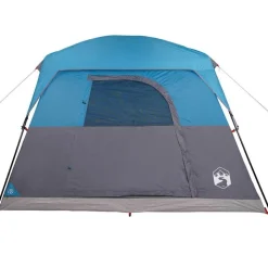 vidaXL 4-personers campingtelt vandtæt blå