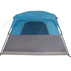 vidaXL 4-personers campingtelt vandtæt blå