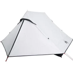 vidaXL 2-personers campingtelt vandtæt mørklægningsstof hvid