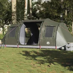 vidaXL 4-personers campingtelt vandtæt olivengrøn