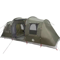 vidaXL 4-personers campingtelt vandtæt olivengrøn