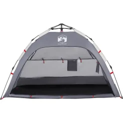 vidaXL 2-personers campingtelt vandtæt quick-release grå