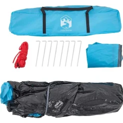 vidaXL 3-personers campingtelt kuppel quick-release blå