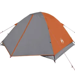 vidaXL 3-personers campingtelt vandtæt kuppel orange