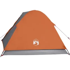 vidaXL 3-personers campingtelt vandtæt kuppel orange