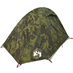 vidaXL 2-personers campingtelt vandtæt kuppel camouflage
