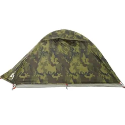 vidaXL 2-personers campingtelt vandtæt kuppel camouflage