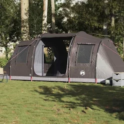 vidaXL 4-personers campingtelt vandtæt brun