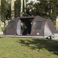 vidaXL 4-personers campingtelt vandtæt brun