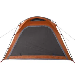 vidaXL 4-personers campingtelt vandtæt quick-release grå og orange