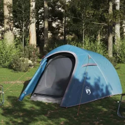 vidaXL 3-personers campingtelt vandtæt blå