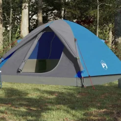 vidaXL 3-personers campingtelt vandtæt blå