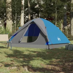 vidaXL 3-personers campingtelt vandtæt blå