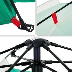 vidaXL 3-personers campingtelt vandtæt quick-release grøn