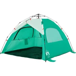 vidaXL 3-personers campingtelt vandtæt quick-release grøn