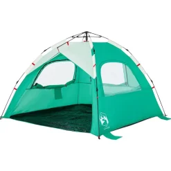 vidaXL 3-personers campingtelt vandtæt quick-release grøn