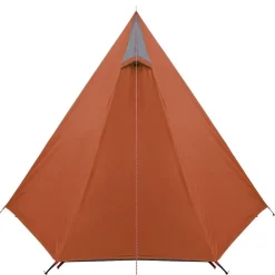 vidaXL 3-personers campingtelt vandtæt grå og orange