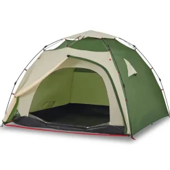 vidaXL 4-personers campingtelt quick-release grøn