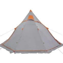 vidaXL 5-personers campingtelt vandtæt grå