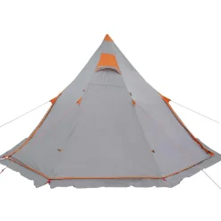 vidaXL 5-personers campingtelt vandtæt grå