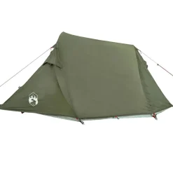 vidaXL 3-personers campingtelt vandtæt olivengrøn